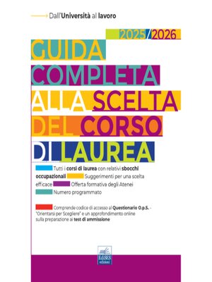 cover image of EBOOK- Guida completa alla scelta del corso di laurea